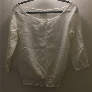 White peasant style top
